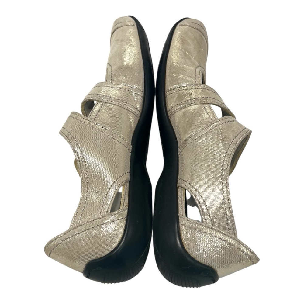 Rod Hommerson Chelsea Gold Metallic Leather Maryjane Comfort Shoes Women’s 11 - Picture 9 of 13